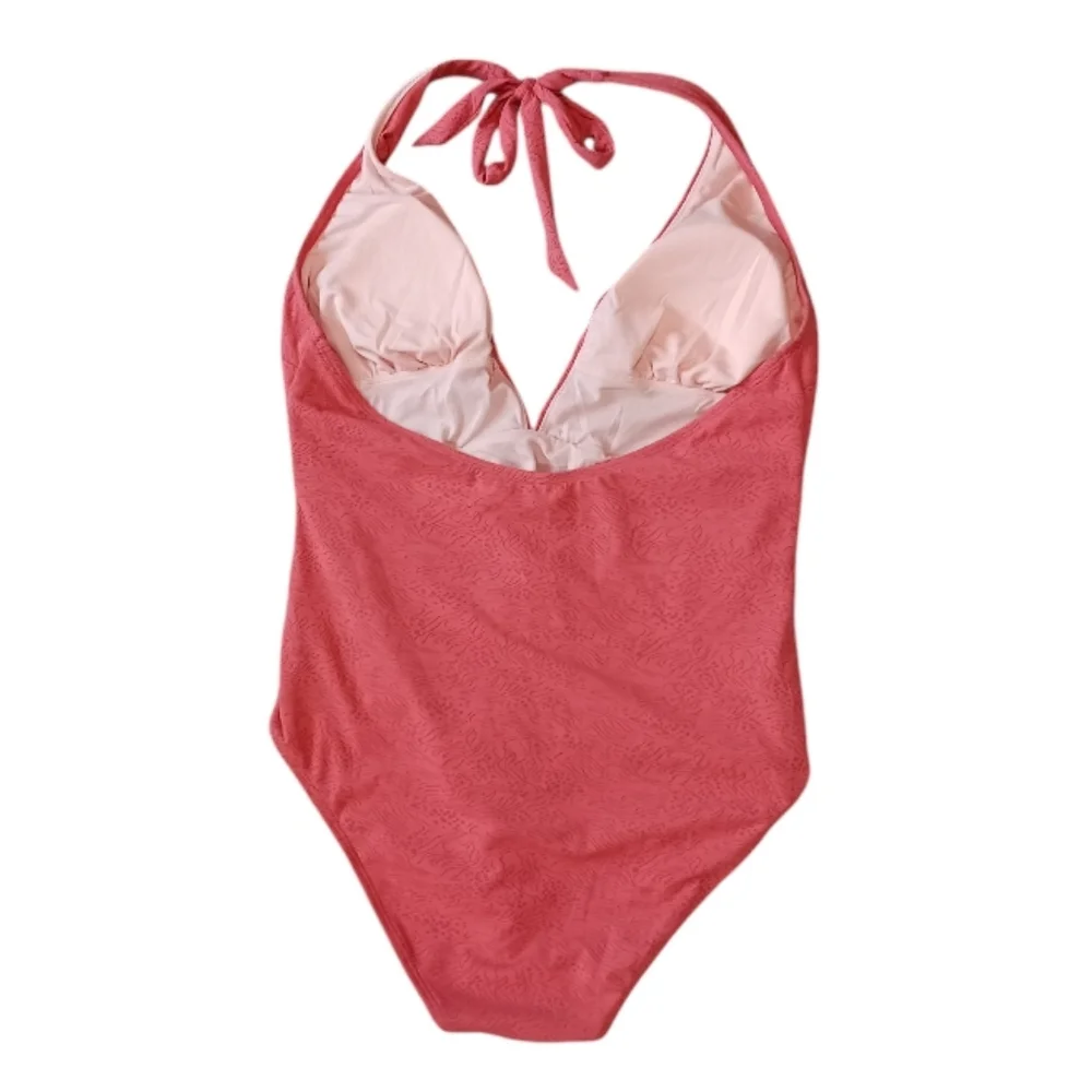 Cupshe Plunge Halter Mio 1-Piece Swimsuit